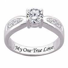 Sterling Silver Engraved Cz Wedding Style Ring Sterling Silver Rings Bands Sterling Silver Wedding Rings Engraved Engagement Ring