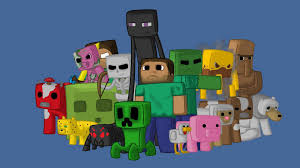 Minecraft Personnages Du Jeu Pixel En 2020 Fond Ecran Minecraft Jeux Pixel Fond D Ecran Dessin Anime