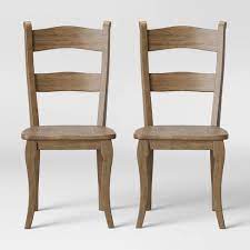 Some finishes can be wiped with a damp (not wet) cloth, followed at once by rubbing with a dry cloth to remove fingerprints and smudges. Set Of 2 Cloverhill Farmhouse Dining Chair Natural Threshold Target