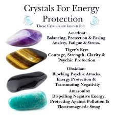 Crystals For Energy Protection X 4 Obsidian Bronze Amethyst Etsy Crystals Healing Properties Energy Crystals Meditation Crystals