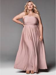 Special Occasion Pink Studio Knit Convertible Maxi Dress From Torrid Plus Size Cocktail Dresses Women Dresses Classy Plus Size Outfits