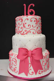 This cake could be used to wish sixteenth birthday to your daughter, sister, and niece. Sweet Sixteen Birthday Cakes