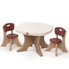 Amazon Com Step2 New Traditions Table Chairs Set Toys Games Chair Set Durable Table Table And Chair Sets