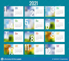 Jahreskalender kostenlos drucken die kalendervorlagen 2021 (ohne ferien) als pdf zum ausdrucken. Kalender 2021 Vorlage Drucken Mit Ort Fur Foto Ihr Logo Und Text Woche Beginnt Sonntag Portratausrichtung Satz Vektor Abbildung Illustration Von Fall Graphik 166381804