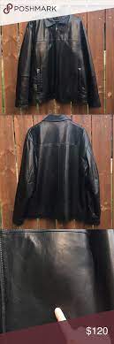 Liz Claiborne Men S Leather Jacket 100 Leather Jacket Black Size Large Inside Pockets Bilaterally Wi Lambskin Leather Jacket Leather Jacket Lambskin Leather