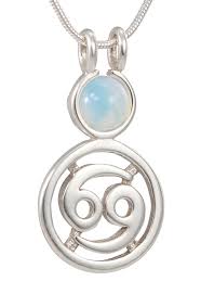 Symbolized by the crab, water element, and cardinal quality. Itty Bitty Zodiac Cancer Pendant Astrology