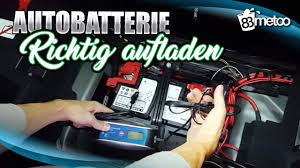 Autobatterie Aufladen Autobatterie Wieder Aufladen Mit Einem Batterieladegerat Youtube