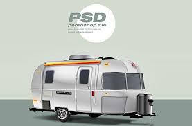 Free Classic Vacation Trailer Mockup In Psd Classic Trailers Free Psd Files Psd