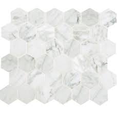 Ft./each) featuring a classic appearance, the daltile featuring a classic appearance, the daltile white 12 in. Daltile M7012hexms1l Marble Collection 2 X 2 Build Com