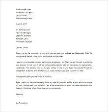 Thank yous are not better late than never. in fact, most interviewers expect an email or letter within a day. Thank You Letter After Interview 12 Free Sample Example Format Download Free Premium Templates