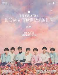 A celebration with the army. Love Yourself Bts World Tour In Live Nation France Facebook