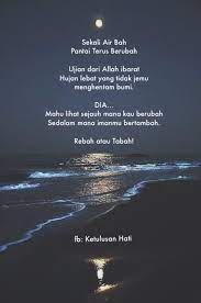 Sekali air bah, sekali pantai berubah. Facebook