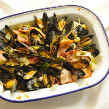 Moules De Bouchot Au Bacon Et A La Creme Recette Moules Marinieres Recettes De Cuisine Recette Moules