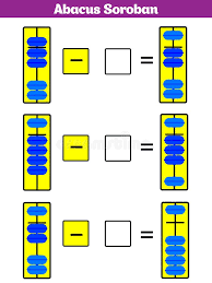 The soroban claims exclusive rights in enabling all children to achieve speeds in math previously linked only to mathematical geniuses, while simultaneously developing both hemispheres. Abacus Soroban Kids Learn Numbers With Abacus Math Worksheet For Children Vector Illustration Stock Illustration Illustration Of Blank Game 132621073