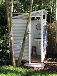 Outdoor bathroom design is usually synonymous with nature and would provide a different experience. Custom Made Outdoor Bathroom 28 Outdoor Shower Ideas With Maximum Summer Vibes Homedesignideas Outdoor Bathroom Design Outdoor Shower Enclosure Outdoor Toilet