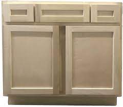 We do not use particle board construction. 36 In Sink Bathroom Vanity Cabinet In Unfinished Poplar Shaker Style