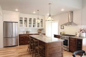 Love The Wood Base Cabinets With White Uppers A Very Unique Look Photos Fixer To Fabulous Hgtv In 2020 Kitchen Remodel Transitional Kitchen Kitchen Renovation