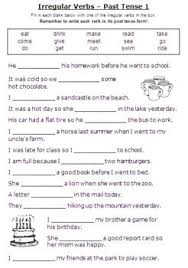 Esl Grammar Unit Using Regular And Irregular Verbs In The Past Tense Irregular Verbs Grammar And Vocabulary Regular And Irregular Verbs