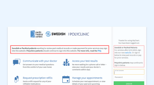 Visit Mychart Swedish Org Mychart Application Error Page