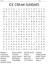 ice cream crossword wordmint