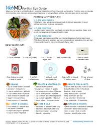 Food Portion Chart Webmd Portion Control Guide Food