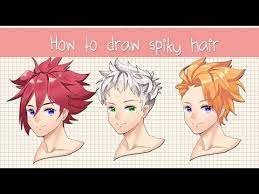 Draw an outline of the head using a pencil, this. How To Draw Anime Boy Hair Spiky Hair Edition Psd File Discord Youtube