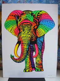 tribal elephant surf art tribal elephant art