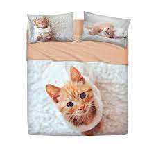 Il completo lenzuola matrimoniali con bordo elastico a tutta lunghezza protegge bene i materassi. Completo Letto Flock Bassetti Imagine Lenzuola Con Gattino Rosso