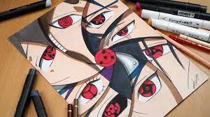 Drawing Mangekyou Sharingan Of Sasuke, Kakashi, Itachi, Shisui, Madara, ...  | Mangekyou Sharingan, Naruto Drawings, Kakashi Drawing