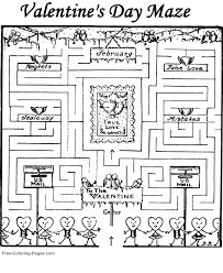 Patrick's day coloring pages that the little ones will love. Valentine S Day Coloring Pages Valentine Maze