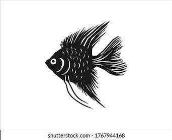 Manfish Silhouette Vector Isolated On White Stock Vector (Royalty Free)  1767944168 | Shutterstock