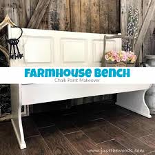 It's perfect for your entryway, under a window, or you can even alter the plans to make it longer and use at your dining. Farmhouse Painted Bench With Storage By Just The Woods