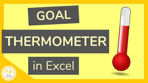 How To Make A Goal Thermometer In Excel Tutorial