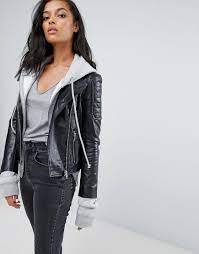 Buy It Now Barneys Leather Biker Jacket Black Jacket By Barney S Originals Smooth Leather Notch Lapels Zip Fa Jackets Leather Jackets Women Biker Jacket