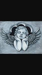 This is a cute little character if you are looking for a smaller angel. Cherub Cherub Tattoo Angel Tattoo Designs Cupid Tattoo