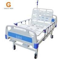 Hot Sale 2 Function ABS Manual Hospital Bed with ISO Certificate Stainless  Steel & Aluminum Alloy 2 Crank Nursing Medical Bed