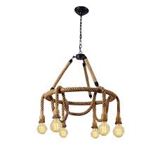 With our huge selection of led ceiling lights, ceiling fans with lights, chandeliers, pendant lights, recessed lights, track lighting and more, you're sure to find the right choice to brighten your home. Haixiang 6 Lights Hemp Rope Ceiling Lamp Dining Room Chandelier Retro Edison Bulbs Industrial Led Light Foyer Fixtures Lighting For Bedroom Living Room Buy Online In Antigua And Barbuda At Antigua Desertcart Com Productid