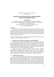  murid akan mula mengisi nombor pada pistol dahulu. Pdf Metodologi Penelitian Sistem Informasi Sebuah Gambaran Umum