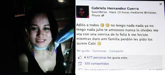 Gabriella josephina gabi hernandez (formerly fallon) is a fictional character from the american soap opera days of our lives. Joven Veracruzana Anuncia Su Muerte Por Facebook El Circo