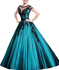 Der stil des brautmutterkleides sollte sich an dem des brautkleides orientieren! Prinzessin Ballkleid In Turkis Schwarz Das Elegante Abendkleid In Angesagter A Linie Kann Auch Als Brautkleid Getragen Werden Fu Ball Gowns Dresses Fashion