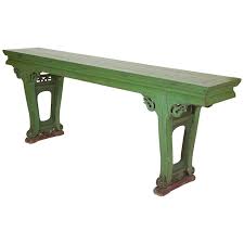 Find the perfect home furnishings at hayneedle, where you can buy online while you explore our room designs and curated looks for tips, ideas & inspiration to help you along the way. Green Painted Chinese Console Table Large Scale At 1stdibs