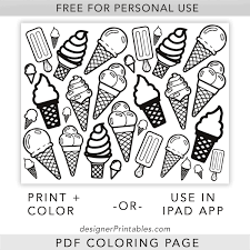 Every item on this page was chosen by a woman's day editor. Free Printable Coloring Page Ice Cream Cones