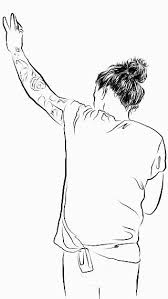 Black And White Harry Styles Silhouette Harry Styles Harry Styles Dimples Harry Styles Image