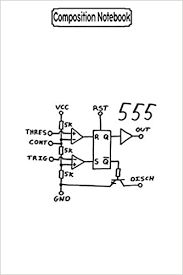 The circuit symbol for a 555 (and 556) is a box with the pins arranged to suit the circuit diagram: Amazon Com Composition Notebook Classic 555 Timer Chip Schematic Circuit Journal Notebook Blank Lined Ruled 6x9 100 Pages 9798632431170 Buchholz B Eng Marina Books