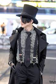 Neo Classical Goth Harajuku Style W Top Hat Alice Auaa Takeo Kikuchi Goth Fashion Men Suit Aesthetic Harajuku Fashion
