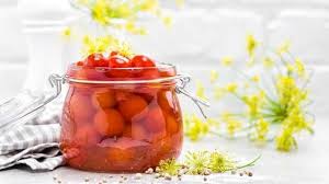 Tomates Cerises Marinees En Bocaux Recipe In 2020 Food Marinade Vegetables