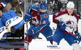 A virtual museum of sports logos, uniforms and historical items. Icethetics Com Avalanche Announce Anniversary Logo Uniform Changes