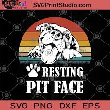 Download Resting Pit Face Vintage Svg Funny Svg Pitbull Lovers Funny Svg Pitbull Lover Gifts Svg Dog Svg Svg Print Studio
