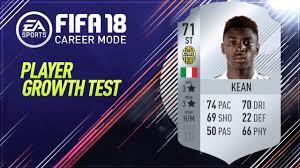 In the game fifa 21 his overall rating is 78. Fifa 18 Moise Kean Growth Test Youtube