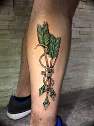 The legend goes that he gave each of his three sons an arrow and asked them to break them, which they did. Fan Art My New Green Arrow Inspired Tattoo Arrow